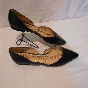 Sam Edelman Black D'Orsay Leather Flats